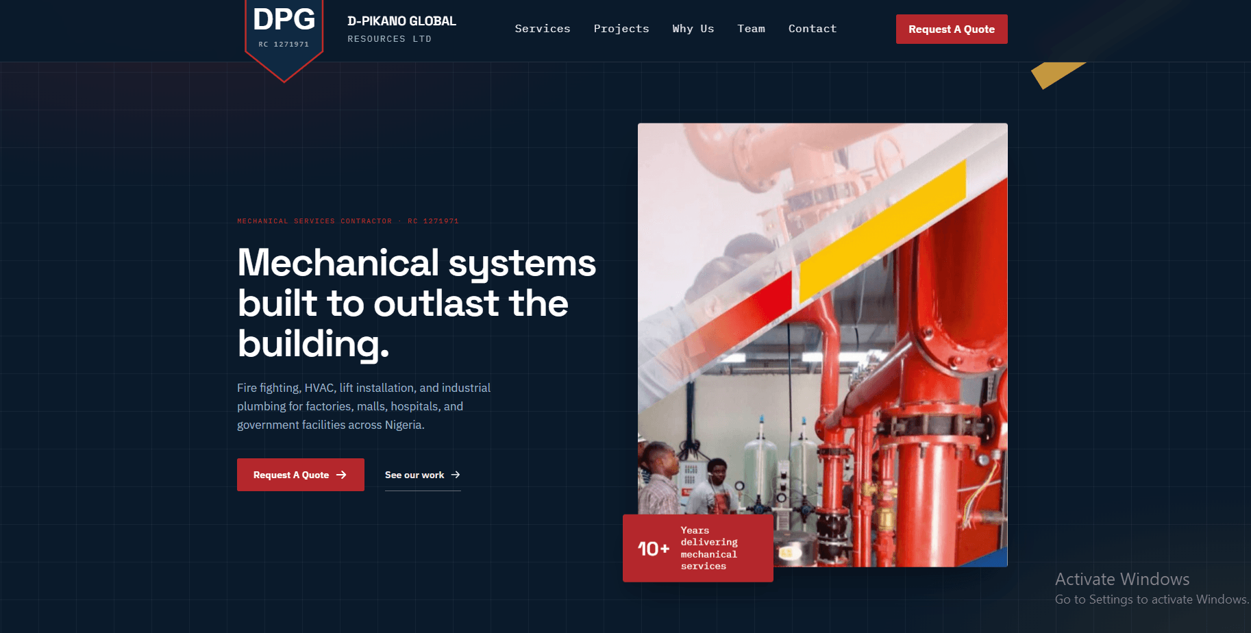 D-Pikano Global Resources Ltd website screenshot